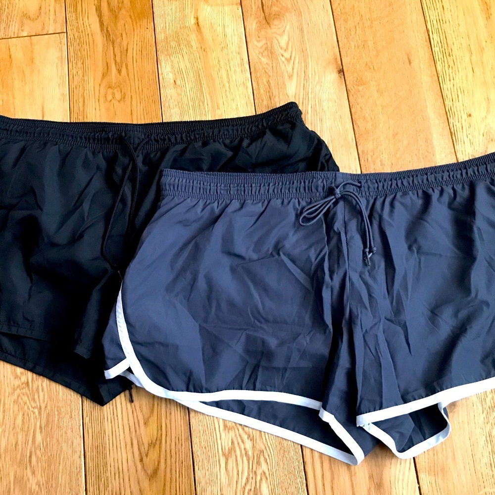 Old Navy Women’s Running Shorts (black & gray)